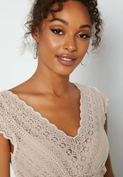 Vichikka V-neck Cap Sleeve Top