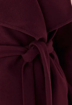 Vicooley Collar Belt Coat