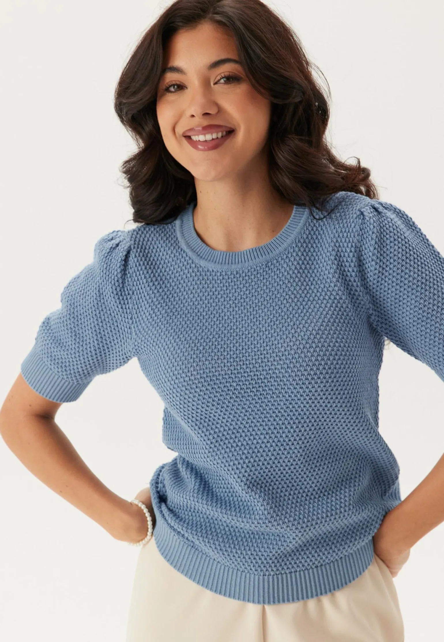Vidalo O-Neck S/S knit top