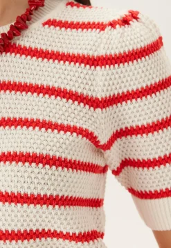 Vidalo O-neck S/S STRIPE KNIT