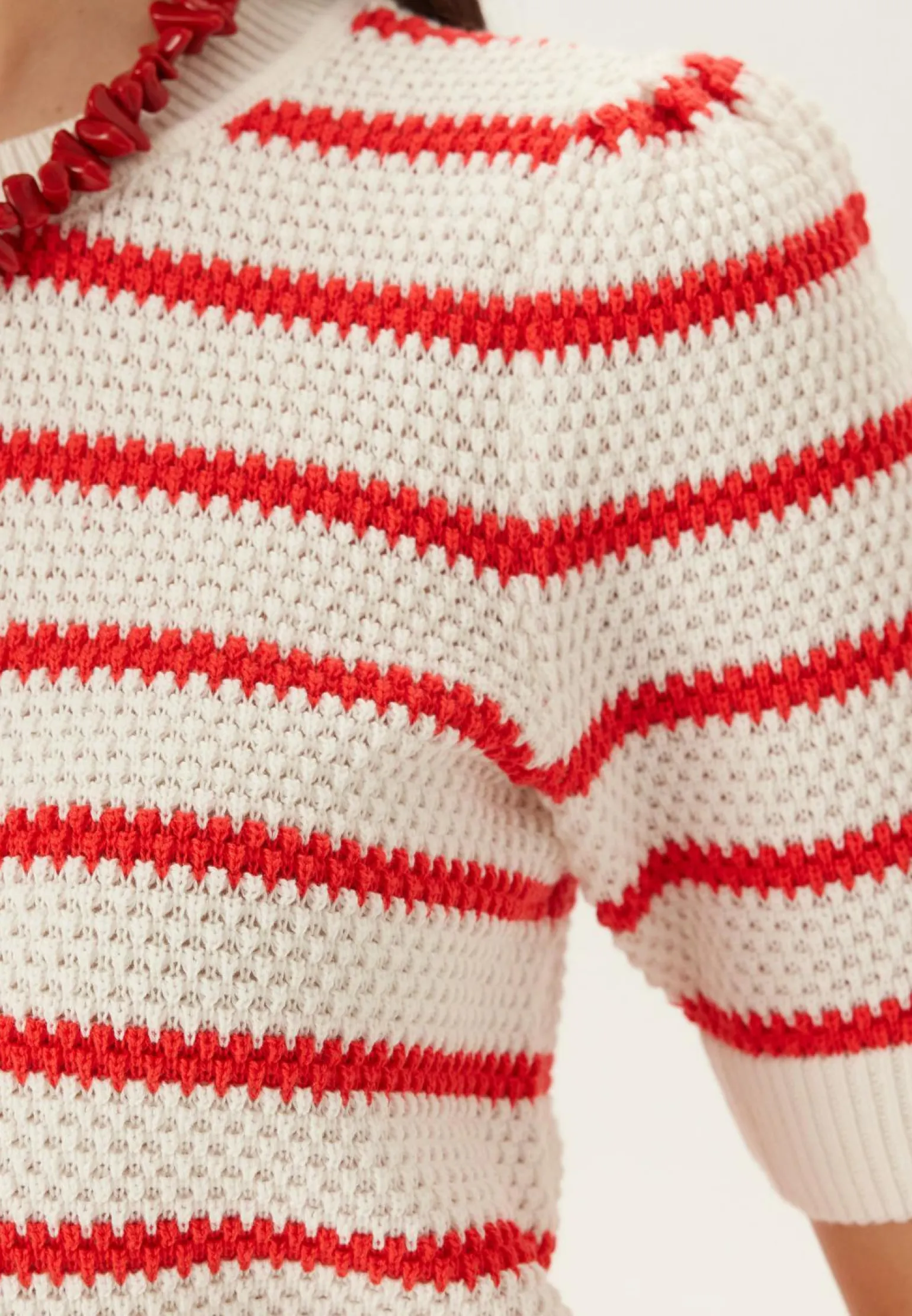 Vidalo O-neck S/S STRIPE KNIT