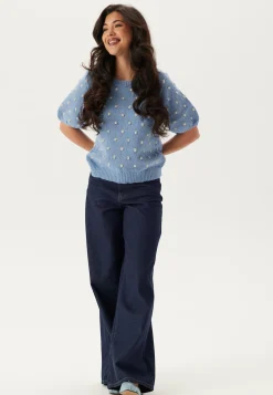 Vidottie 2/4 SLEEVE KNIT TOP S