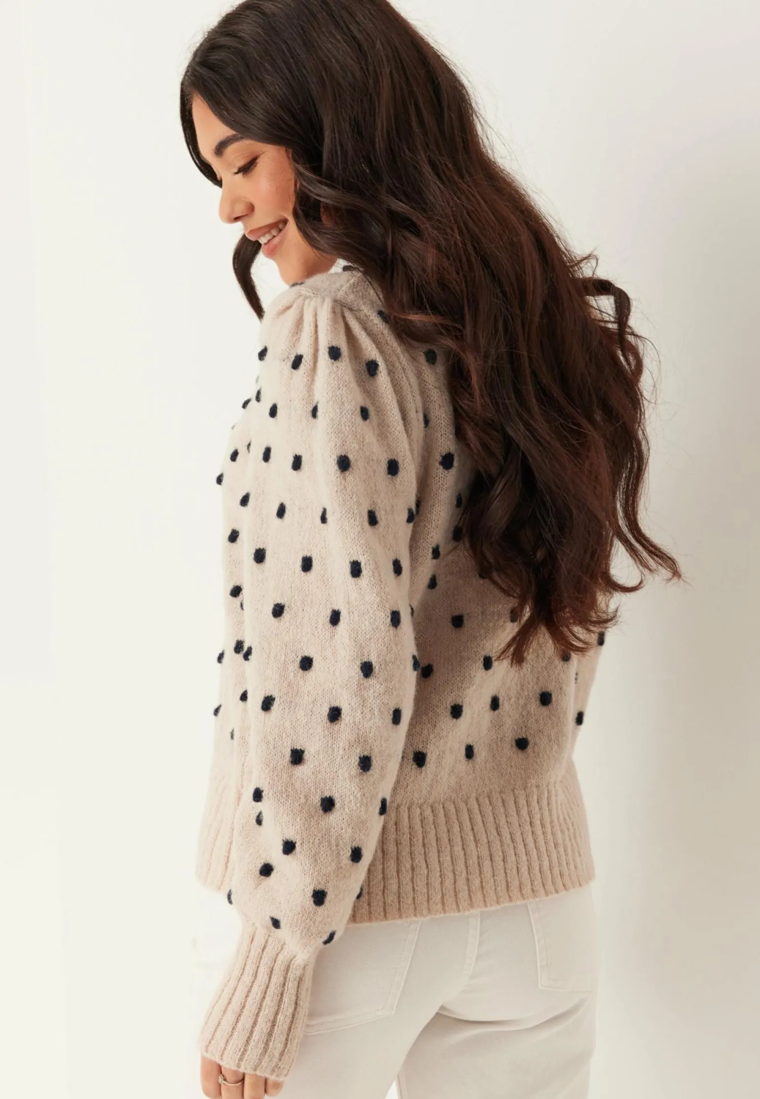 Vidottie L/S O-NECK KNIT TOP O