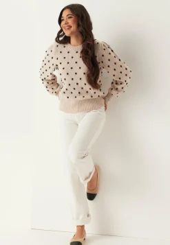 Vidottie L/S O-NECK KNIT TOP O
