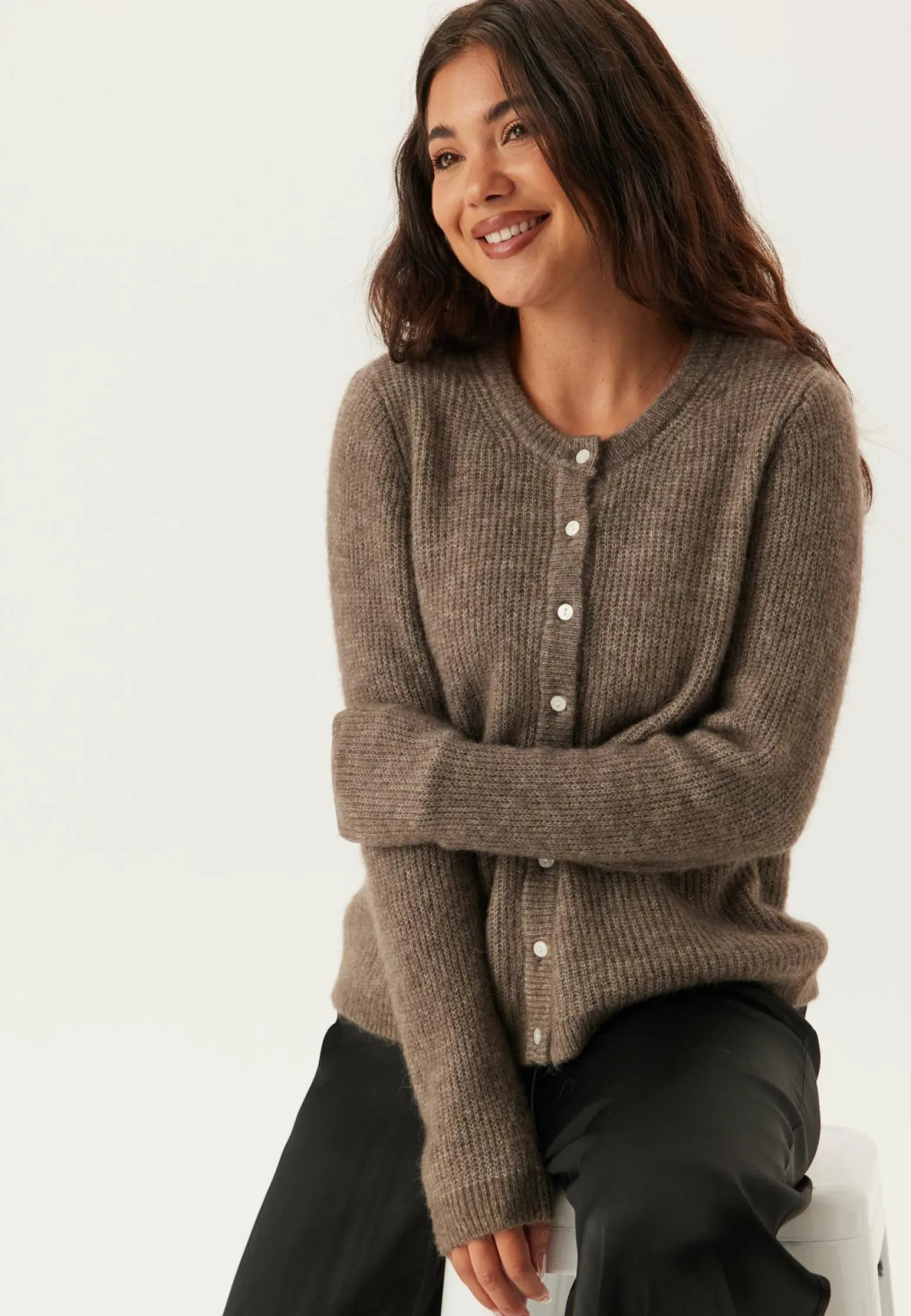 Vilory O-neck L/S KNIT CARDIGAN