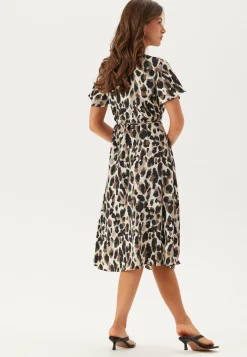 Vilovie S/S Wrap Midi Dress