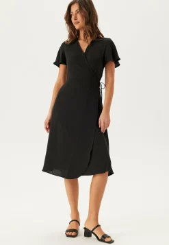 Vilovie S/S Wrap Midi Dress