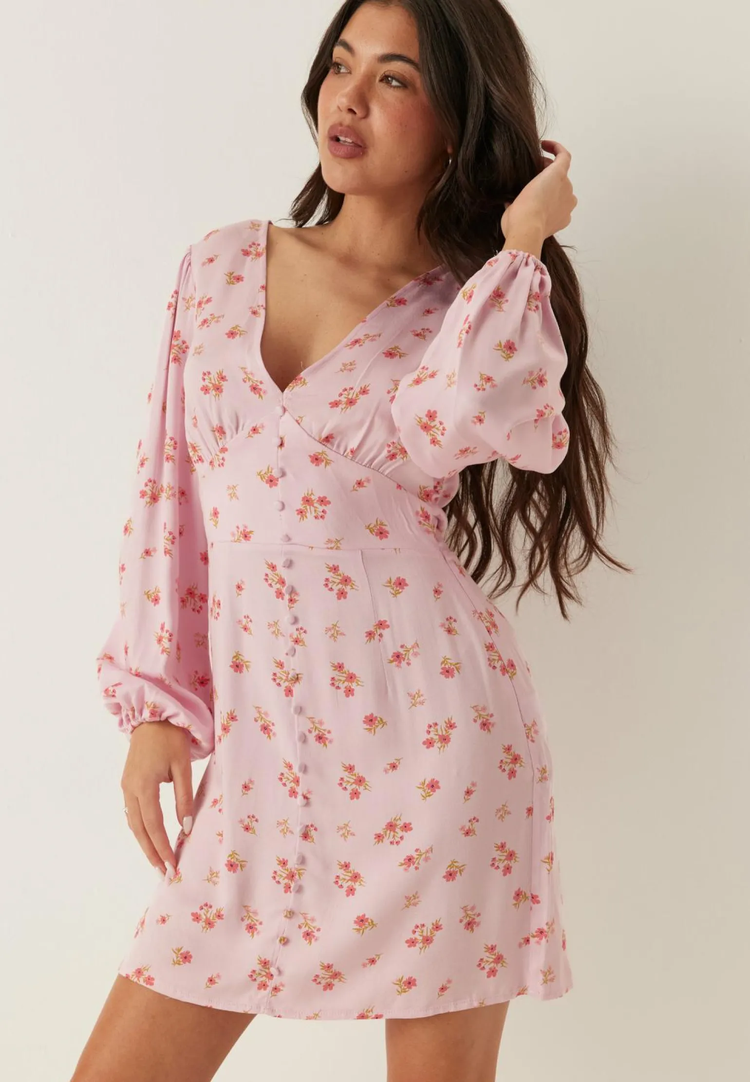 VIMALIN CORBA L/S SHORT DRESS