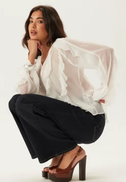 Vimitalla V-neck L/S FLOUNCE S