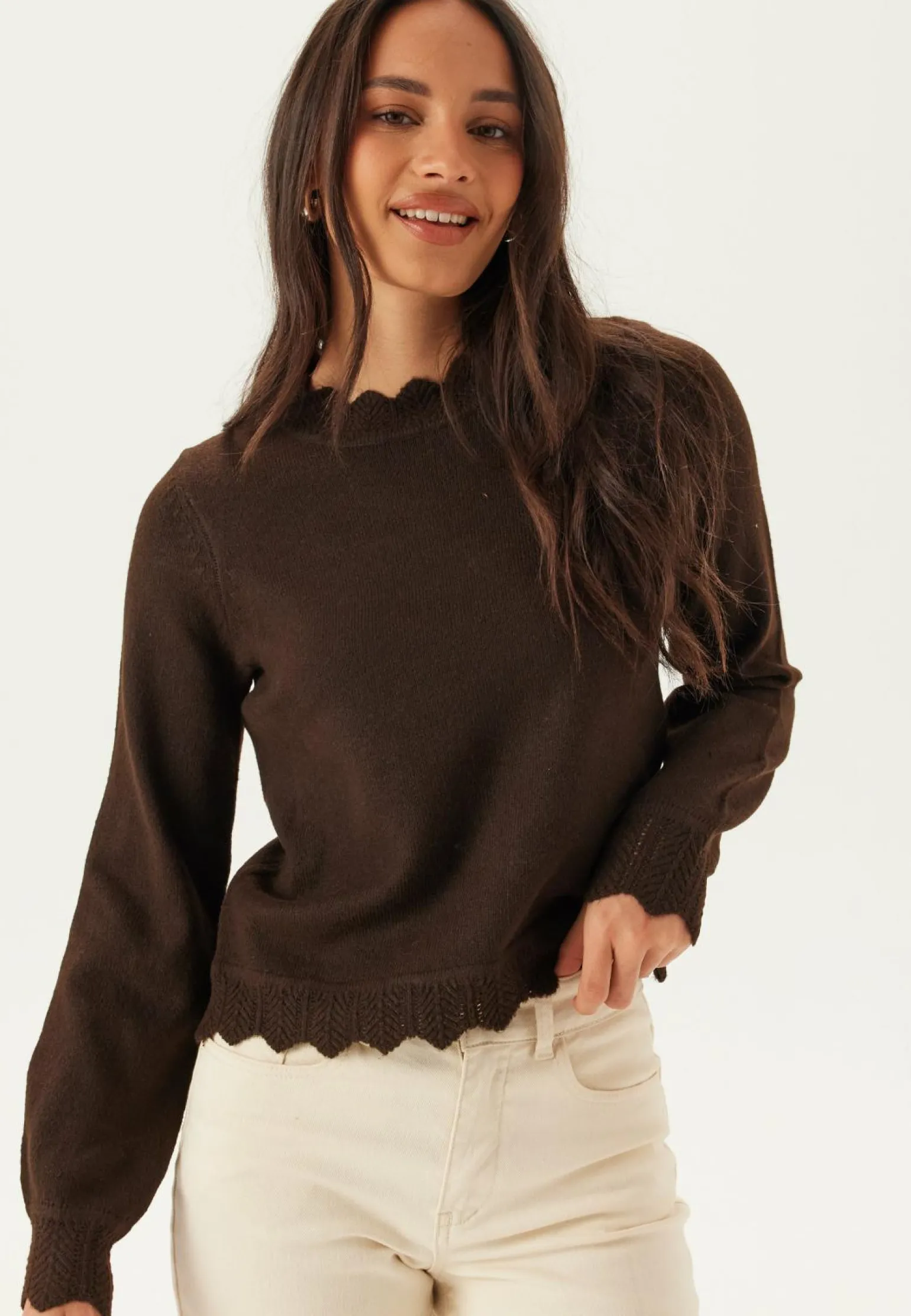 Vinikolina O-neck L/S KNIT TOP
