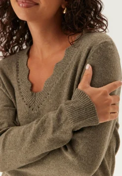 Vinikolina V-neck L/S KNIT TOP