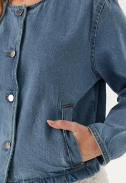 Vireba L/S O-NECK DENIM JACKET