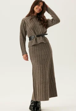 Virelli Ankle Cable Knit Skirt