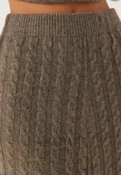 Virelli Ankle Cable Knit Skirt