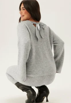 Viretta O-neck L/S KNIT BOW TO