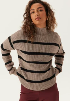 Viril Mockneck L/S Knit Rib Top