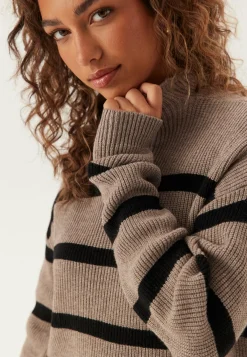 Viril Mockneck L/S Knit Rib Top