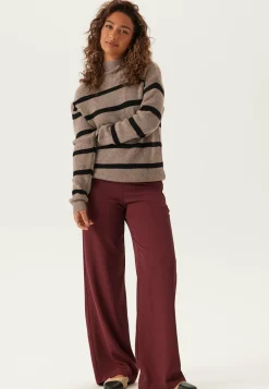 Viril Mockneck L/S Knit Rib Top
