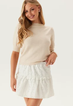 Viril S/S BOW DETAIL KNIT TOP