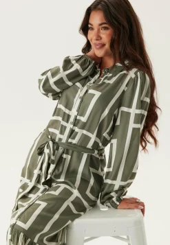 Viscose Long Sleeve Dress