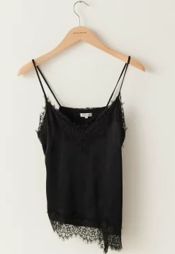 Viscose Satin Lace Singlet