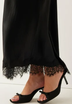 Viscose Satin Lace Skirt