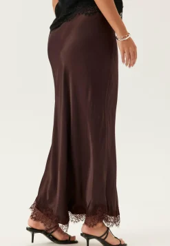 Viscose Satin Lace Skirt
