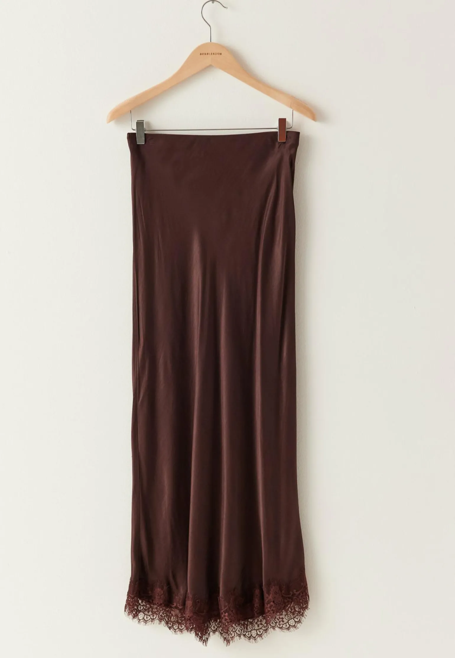 Viscose Satin Lace Skirt