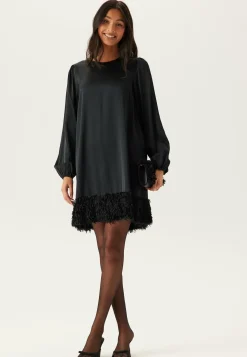 Viveer O-neck L/S SHORT DRESS