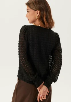Vmbecca Ls V-neck Lace Top
