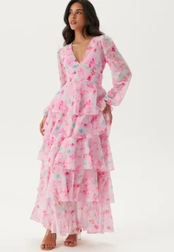 Vmfelicia Ls Ruffle Maxi Dress