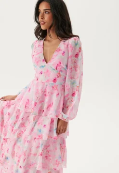 Vmfelicia Ls Ruffle Maxi Dress