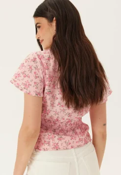 Vmjosie Ss V-neck Short Smock Top