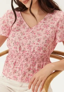 Vmjosie Ss V-neck Short Smock Top