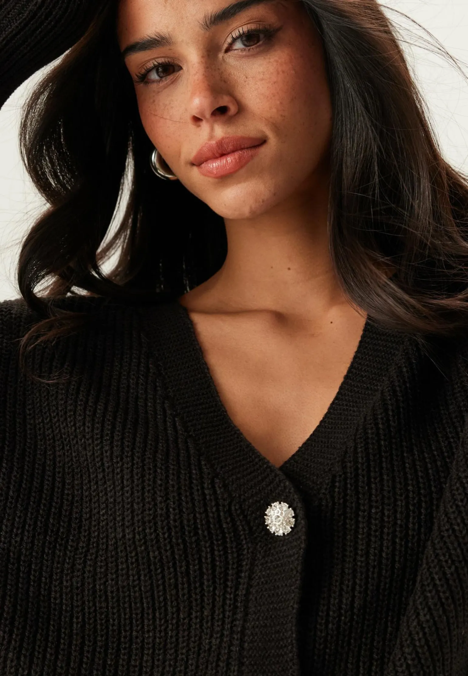 Vmlealight Ls V-neck Jewel Cardigan