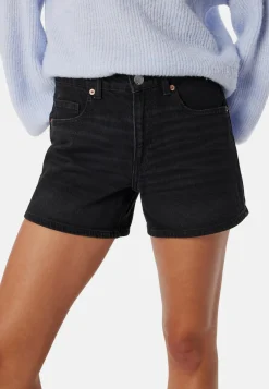 Vmtess mid rise short denim shorts
