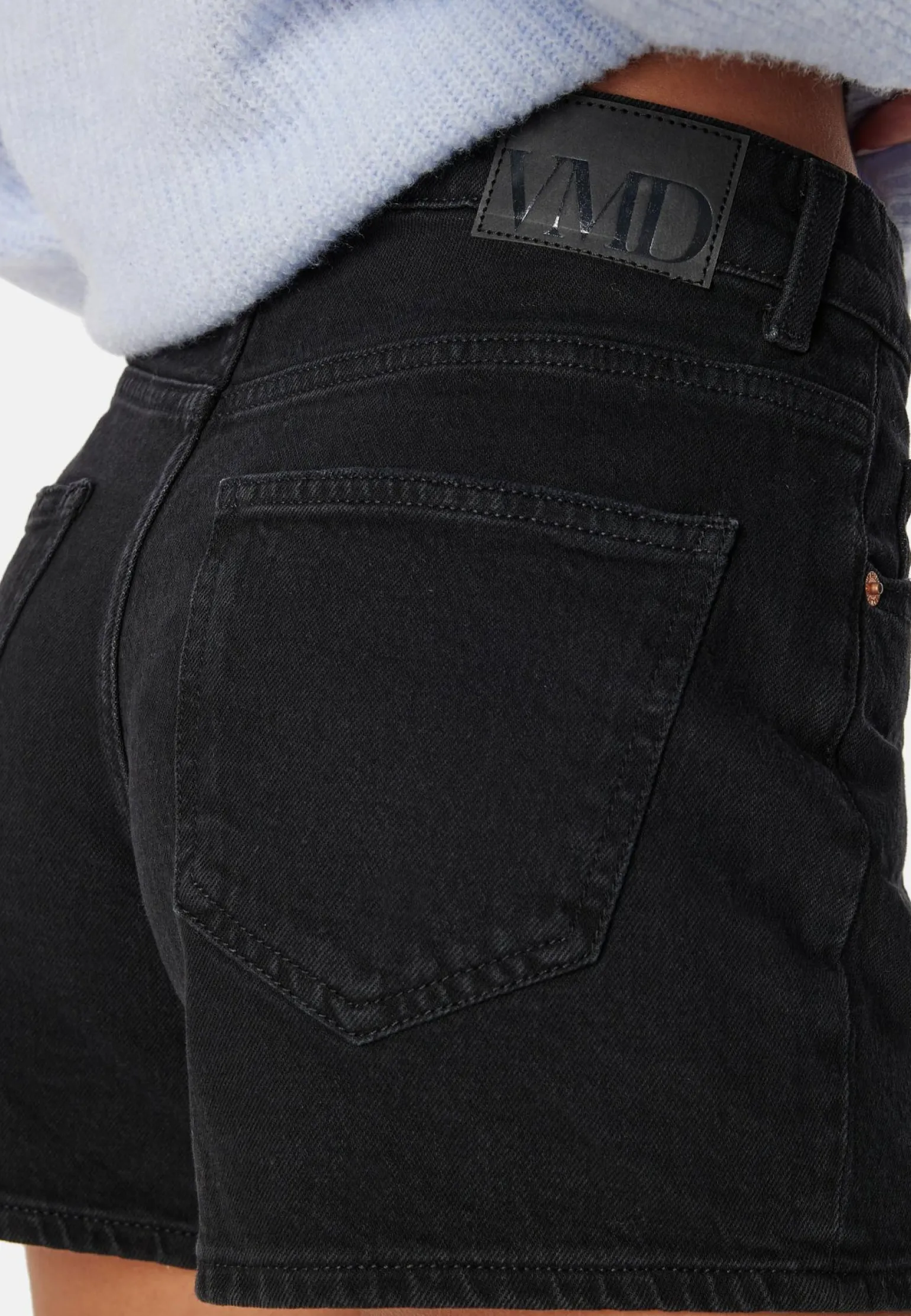 Vmtess mid rise short denim shorts