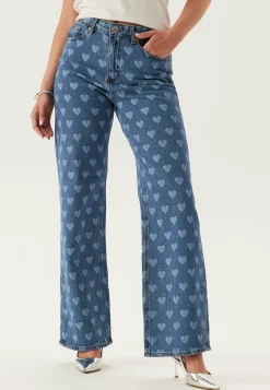 Vmtessa Hr Wide Jeans Print