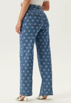 Vmtessa Hr Wide Jeans Print