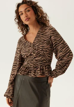 V-neck Button Blouse