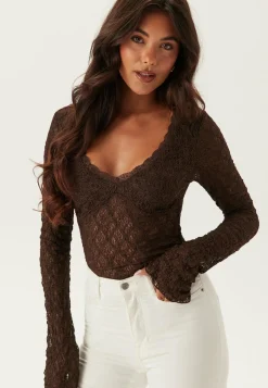 V-Neck Lace Top