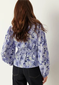 V-neck Smock Blouse