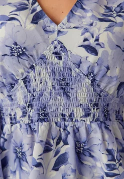 V-neck Smock Blouse