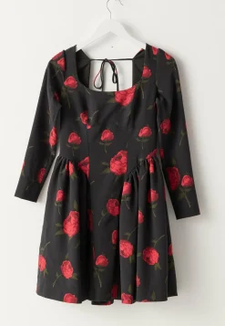 Volume Skirt Long Sleeve Mini Dress