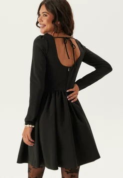 Volume Skirt Long Sleeve Mini Dress