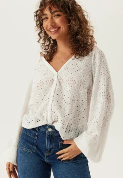 Volume Sleeve Button Blouse