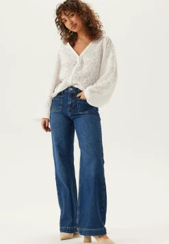 Volume Sleeve Button Blouse