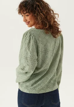 Volume Sleeve Button Blouse