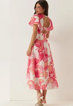Wilda Flutter Sleeve Dress