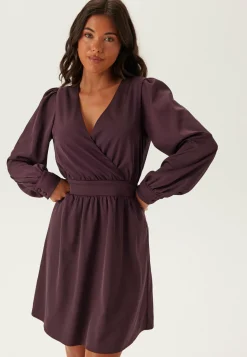Wrap Satin Dress